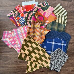 Cotton Shirting Fabric Scrap Bundle